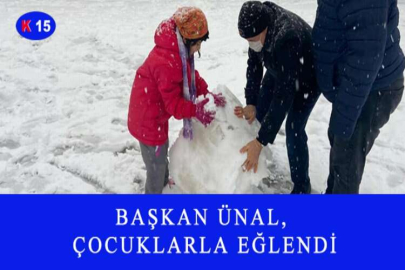 BAŞKAN ÜNAL, ÇOCUKLARLA EĞLENDİ