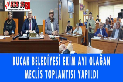 BUCAK BELEDİYESİ EKİM AYI OLAĞAN MECLİS TOPLANTISI YAPILDI
