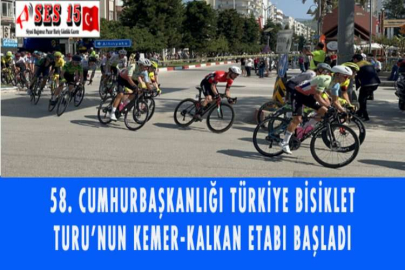 58. CUMHURBAŞKANLIĞI TÜRKİYE BİSİKLET TURU'NUN KEMER-KALKAN ETABI BAŞLADI