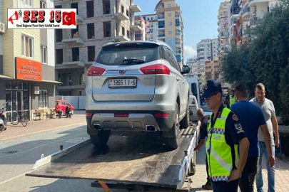 ALANYA'DA DRON İLE SAFARİ ARAÇLARI DENETLENDİ