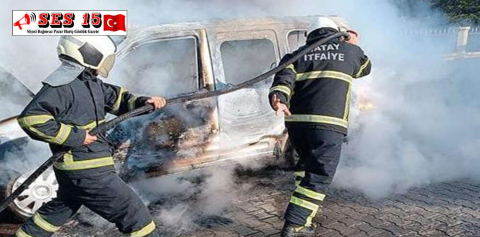 SEYİR HALİNDEKİ TİCARİ ARAÇTA ÇIKAN YANGIN SÖNDÜRÜLDÜ