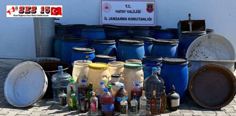 HATAY'DA SAHTE İÇKİ OPERASYONUNDA 2 ŞÜPHELİ YAKALANDI