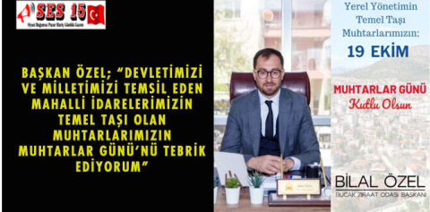BAŞKAN ÖZEL; “DEVLETİMİZİ VE MİLLETİMİZİ TEMSİL EDEN MAHALLİ İDARELERİMİZİN TEMEL TAŞI OLAN MUHTARLARIMIZIN MUHTARLAR GÜNÜ'NÜ TEBRİK EDİYORUM”