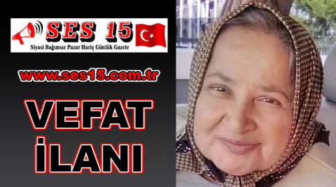 BUCAK VEFAT AYŞE POLAT (70)