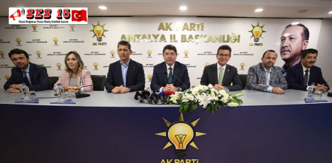 ADALET BAKANI TUNÇ AK PARTİ ANTALYA İL BAŞKANLIĞINDA KONUŞTU