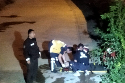 DEREYE DÜŞEN VATANDAŞ, İTFAİYE EKİPLERİ TARAFINDAN KURTARILDI