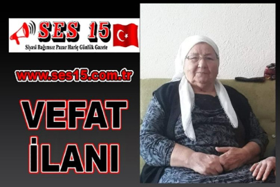 Bucak Vefat Ayşe Öğdem (92)