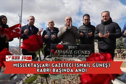 Meslektaşları Gazeteci İsmail Güneş'i Kabri Başında Andı