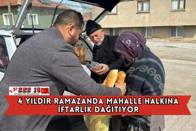 4 Yıldır Ramazanda Mahalle Halkına İftarlık Dağıtıyor