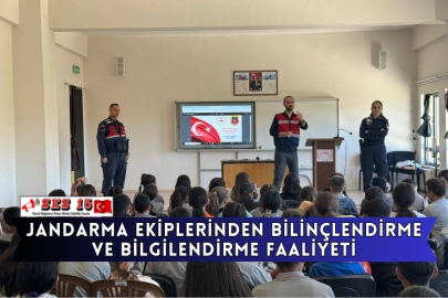 Jandarma Ekiplerinden Bilinçlendirme Ve Bilgilendirme Faaliyeti
