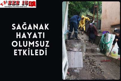 Sağanak Hayatı Olumsuz Etkiledi