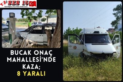 Bucak Onaç Mahallesi'nde Kaza; 8 Yaralı