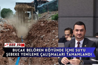Bucak Belören Köyünde İçme Suyu Şebeke Yenileme Çalışmaları Tamamlandı
