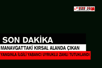 Manavgat'taki Kırsal Alanda Çıkan Yangınla İlgili Yabancı Uyruklu Zanlı Tutuklandı