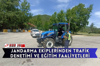Jandarma Ekiplerinden Trafik Denetimi Ve Eğitim Faaliyetleri