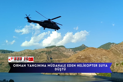 Orman Yangınına Müdahale Eden Helikopter Suya Düştü