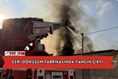 Geri Dönüşüm Fabrikasında Yangın Çıktı