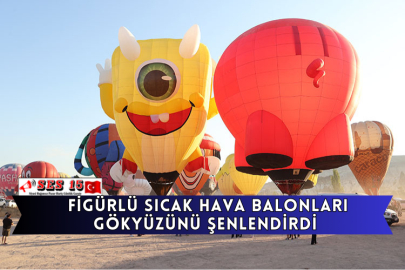 Figürlü Sıcak Hava Balonları Gökyüzünü Şenlendirdi