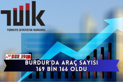 Burdur’da Araç Sayısı 169 Bin 166 Oldu