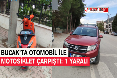 Bucak’ta Otomobil İle Motosiklet Çarpıştı: 1 Yaralı