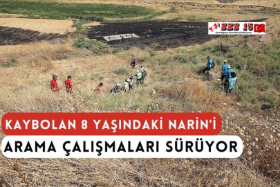 Kaybolan 8 Yaşındaki Narin'i Arama Çalışmaları Sürüyor