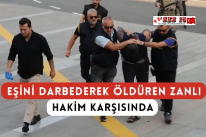 Eşini Darbederek Öldüren Zanlı Hakim Karşısında