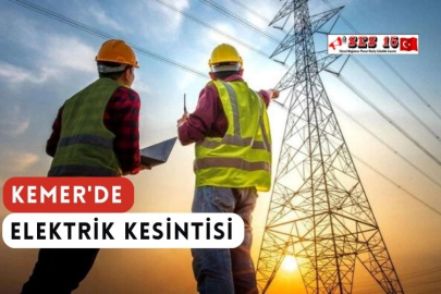 Kemer'de Elektrik Kesintisi