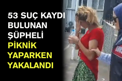53 Suç Kaydı Bulunan Şüpheli Piknik Yaparken Yakalandı