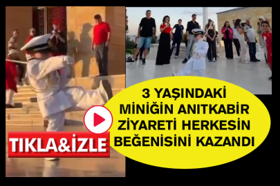 3 Yaşındaki Miniğin Anıtkabir Ziyareti Herkesin Beğenisini Kazandı