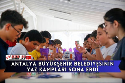 Antalya Büyükşehir Belediyesinin Yaz Kampları Sona Erdi
