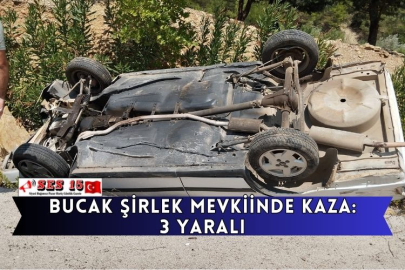 Bucak Şirlek Mevkiinde Kaza: 3 Yaralı