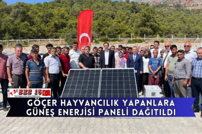 Göçer Hayvancılık Yapanlara Güneş Enerjisi Paneli Dağıtıldı
