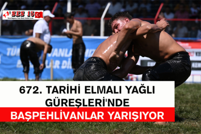 672. Tarihi Elmalı Yağlı Güreşleri'nde Başpehlivanlar Yarışıyor
