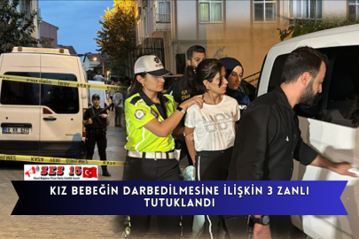 Kız Bebeğin Darbedilmesine İlişkin 3 Zanlı Tutuklandı