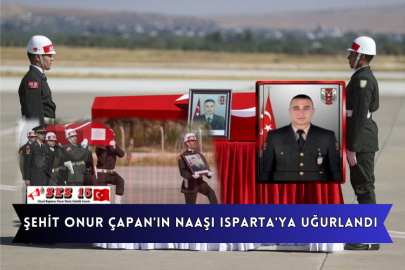 Şehit Onur Çapan'ın Naaşı Isparta'ya Uğurlandı