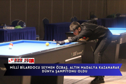 Milli Bilardocu Seymen Özbaş, Altın Madalya Kazanarak Dünya Şampiyonu Oldu