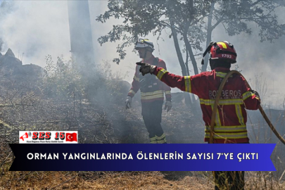 Orman Yangınlarında Ölenlerin Sayısı 7'ye Çıktı