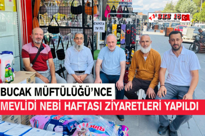 Bucak Müftülüğü'nce Mevlidi Nebi Haftası Ziyaretleri Yapıldı