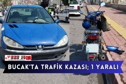 Bucak'ta Trafik Kazası; 1 Yaralı