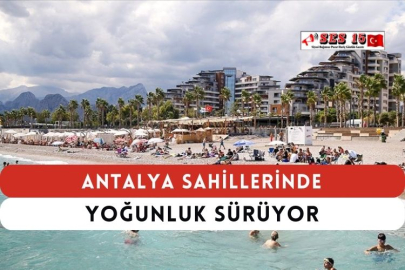Antalya Sahillerinde Yoğunluk Sürüyor