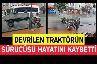 Devrilen Traktörün Sürücüsü Hayatını Kaybetti