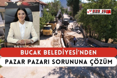 Bucak Belediyesi’nden Pazar Pazarı’nda Yağmur Suyu Sorununa Çözüm