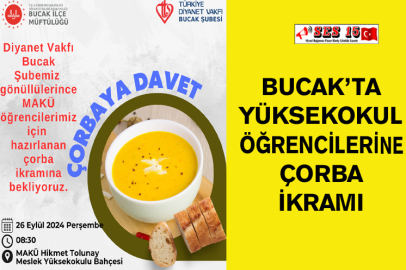 Bucak’ta Yüksekokul Öğrencilerine Çorba İkramı