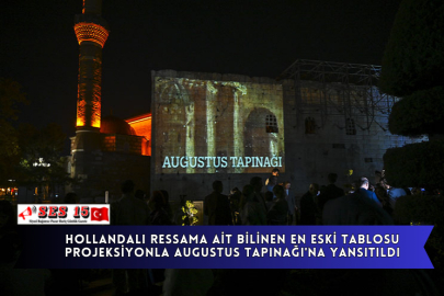 Hollandalı Ressama Ait Bilinen En Eski Tablosu Projeksiyonla Augustus Tapınağı'na Yansıtıldı