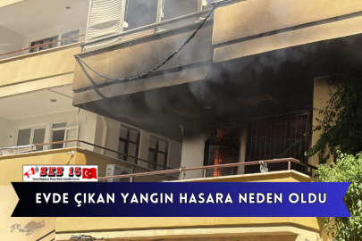 Alanya'da Evde Çıkan Yangın Hasara Neden Oldu
