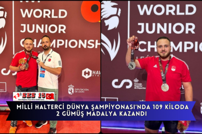Milli Halterci Dünya Şampiyonası'nda 109 Kiloda 2 Gümüş Madalya Kazandı