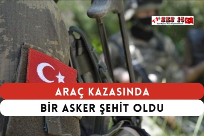 Araç Kazasında Bir Asker Şehit Oldu