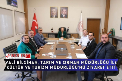 Vali Bilgihan, Tarım Ve Orman Müdürlüğü İle Kültür Ve Turizm Müdürlüğü’nü Ziyaret Etti