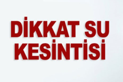 Bucak'ta Su Kesintisi