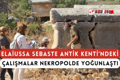 Elaiussa Sebaste Antik Kenti'ndeki Çalışmalar Nekropolde Yoğunlaştı